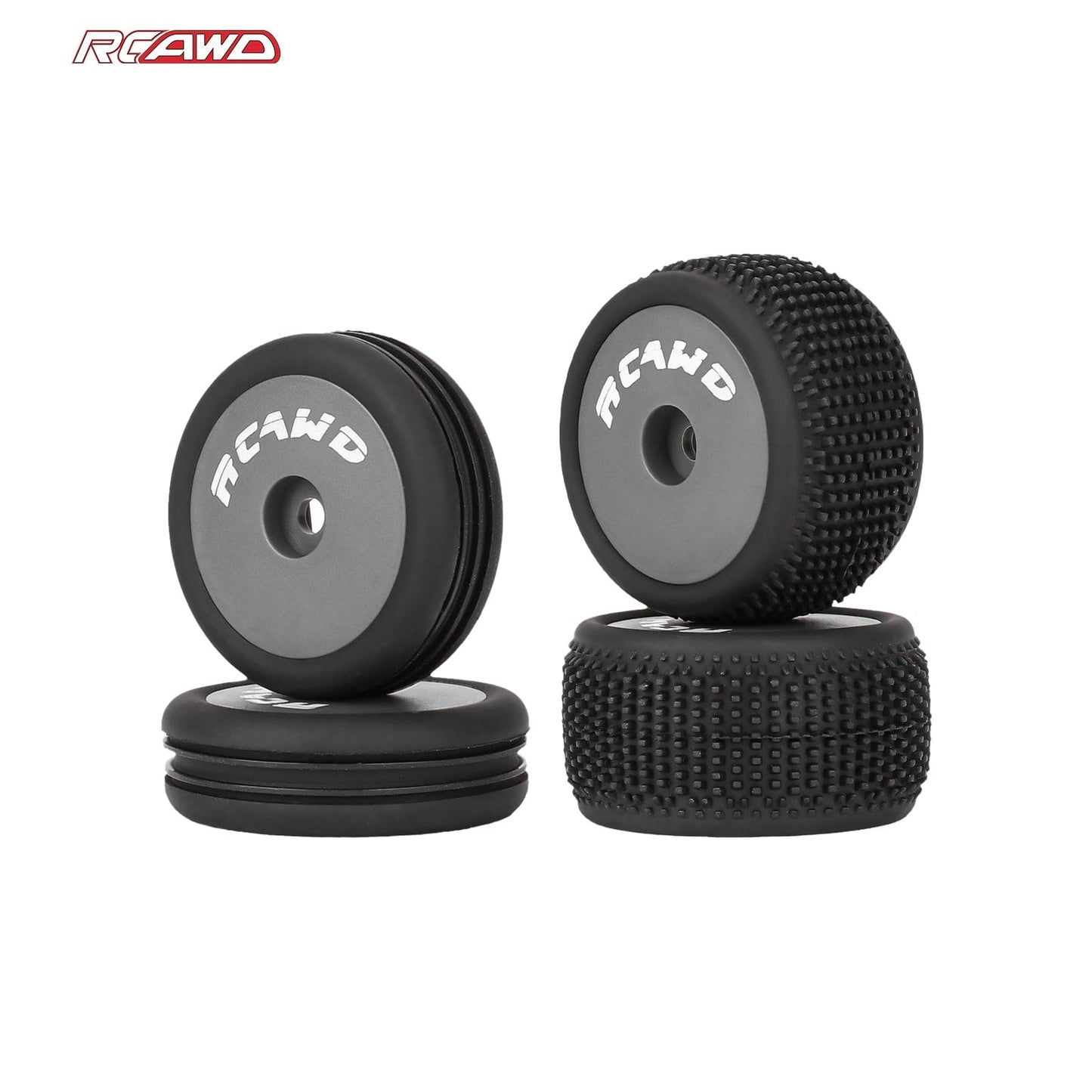 RCAWD Losi 1/24 MICRO-B 2S 2WD RCAWD Micro-B Speck-B Maverick MICROBE Front Rear Wheel Tyres