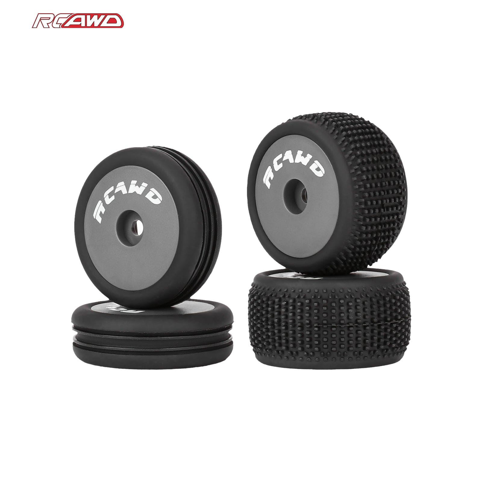 RCAWD Losi 1/24 MICRO-B 2S 2WD RCAWD Micro-B Speck-B Maverick MICROBE Front Rear Wheel Tyres