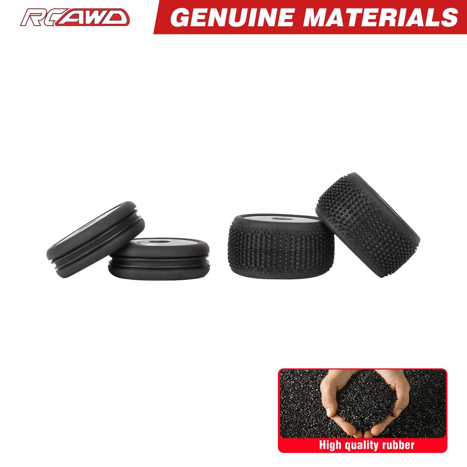 RCAWD Losi 1/24 MICRO-B 2S 2WD RCAWD Micro-B Speck-B Maverick MICROBE Front Rear Wheel Tyres