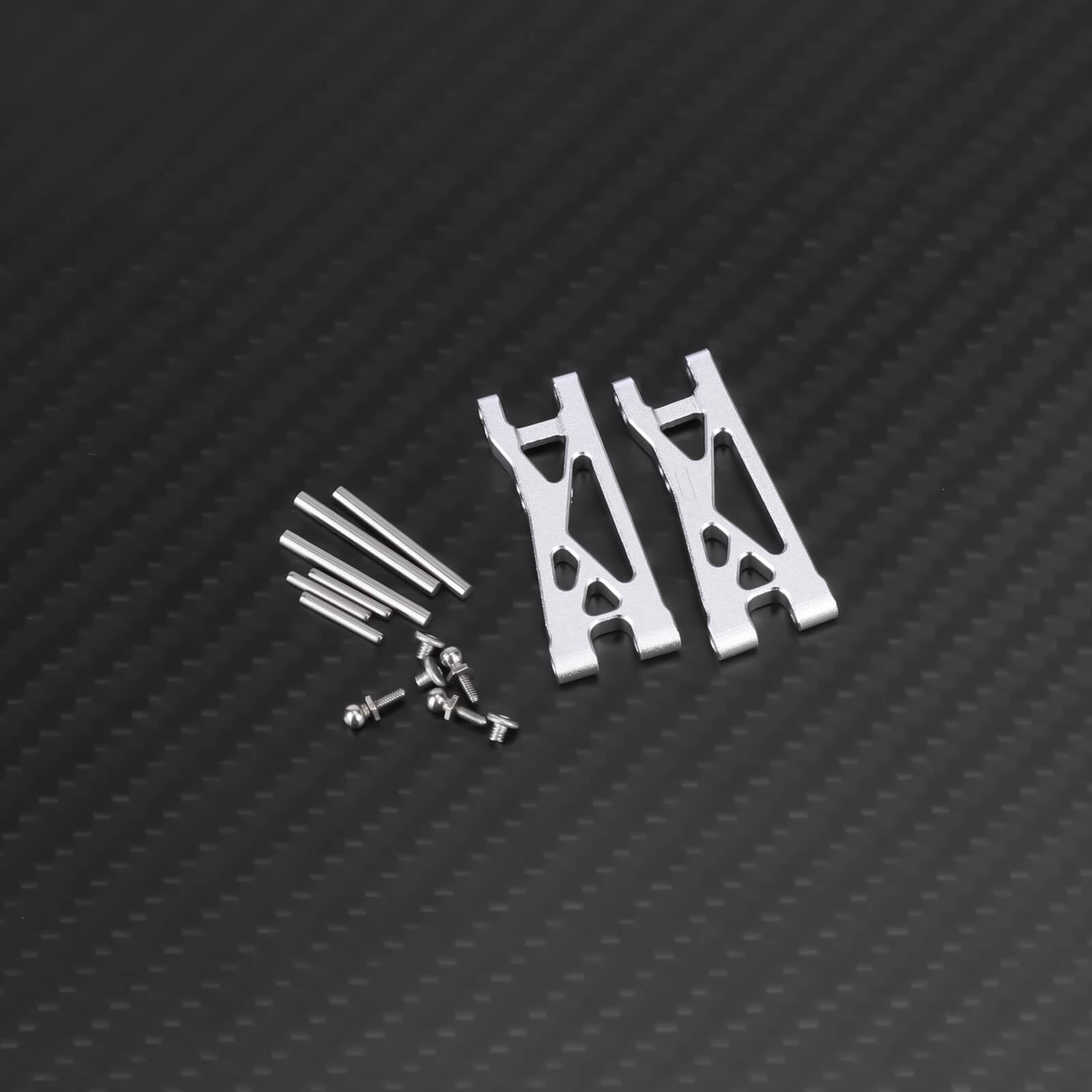 RCAWD Losi 1/24 MICRO-B 2S 2WD Rear Lower Aluminum Arm / Silver RCAWD LOSI 1/24 MICRO-B 2S 2WD Aluminum Alloy Full Suspension with Mount Set