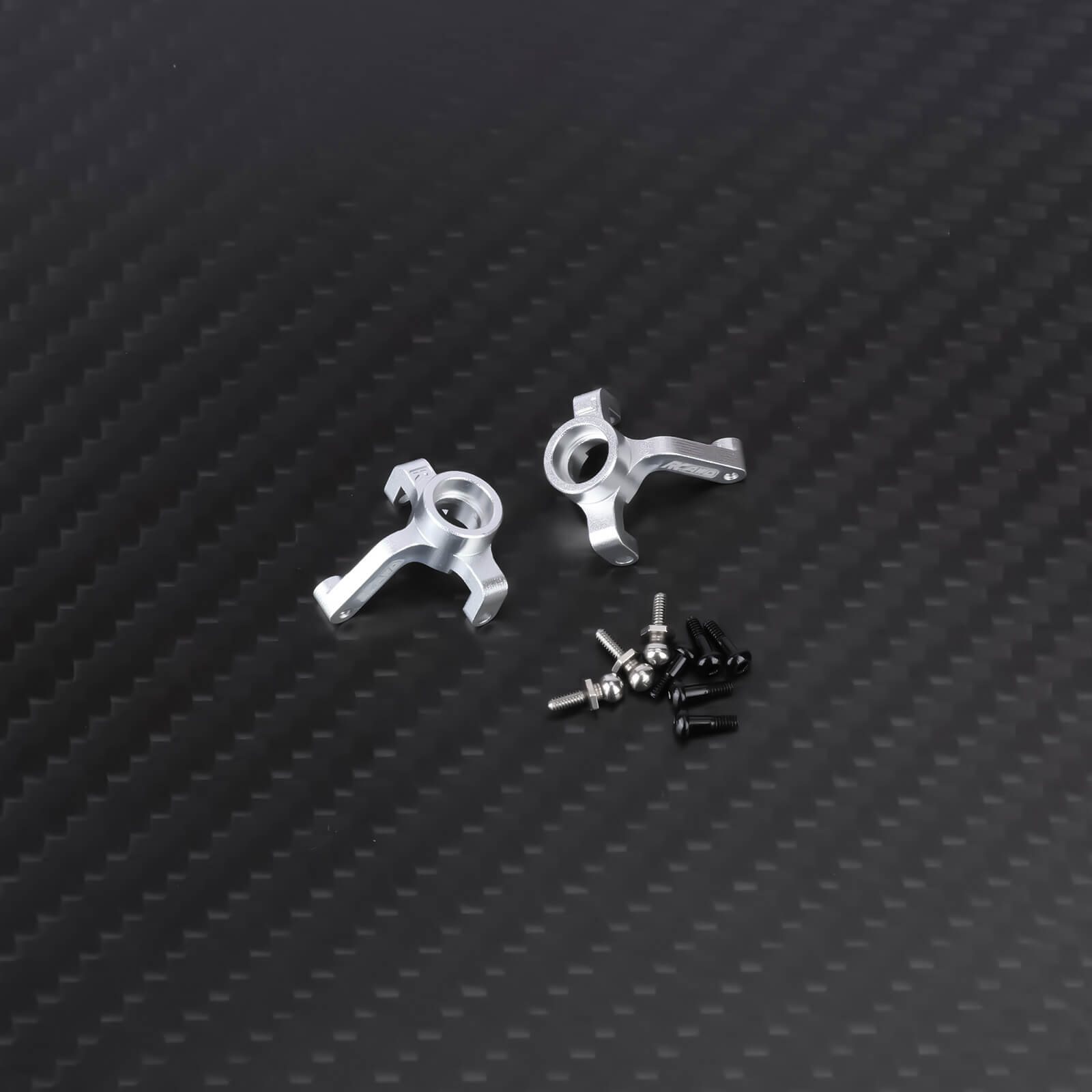 RCAWD Losi 1/24 MICRO-B 2S 2WD Steering Knuckle Spindles / Silver RCAWD LOSI 1/24 MICRO-B 2S 2WD Upgrade Aluminum Alloy Steering Parts