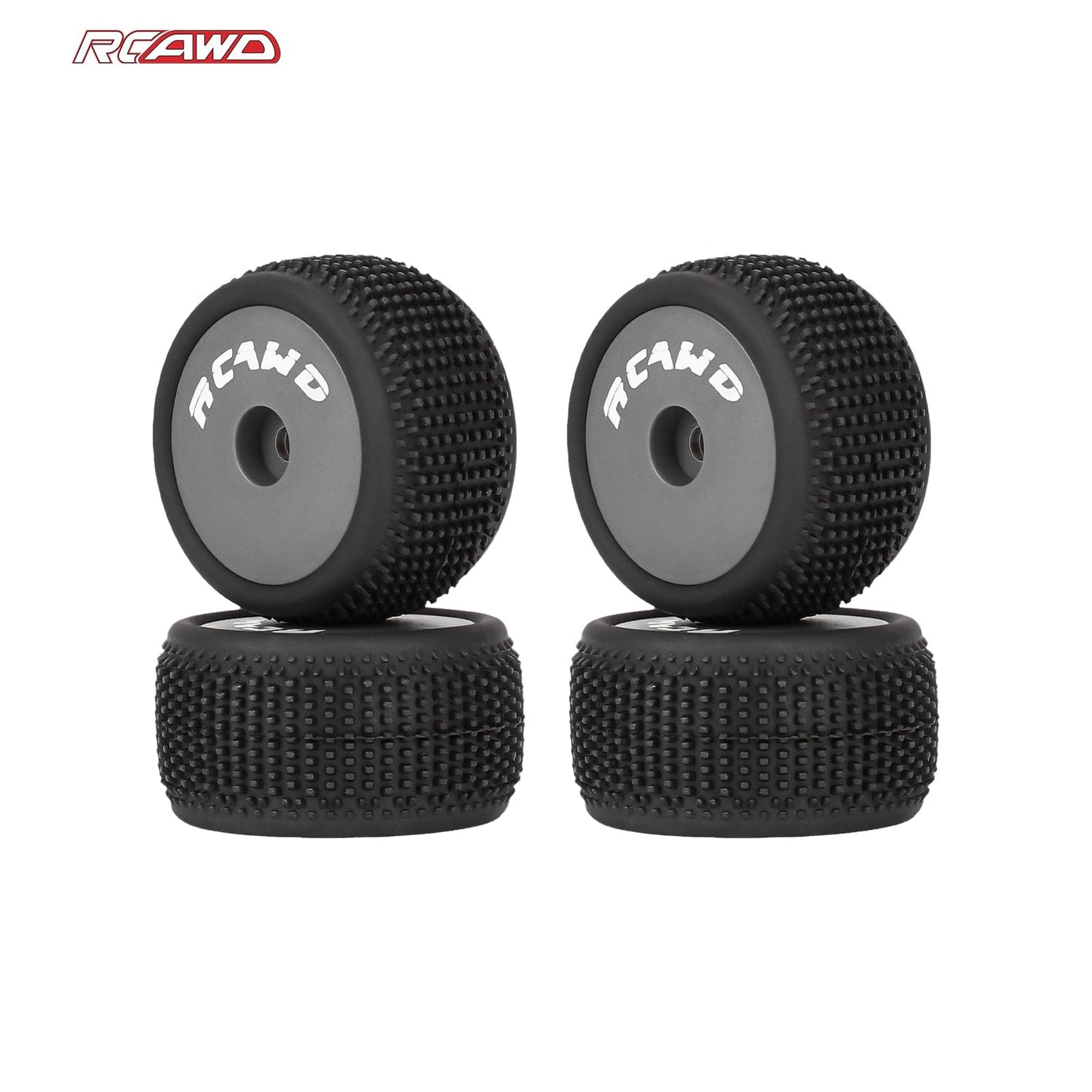 RCAWD Losi 1/28 Micro-T RCAWD LOSI MICRO-T Dedicated Front Rear Pre Glued Wheel Tyres