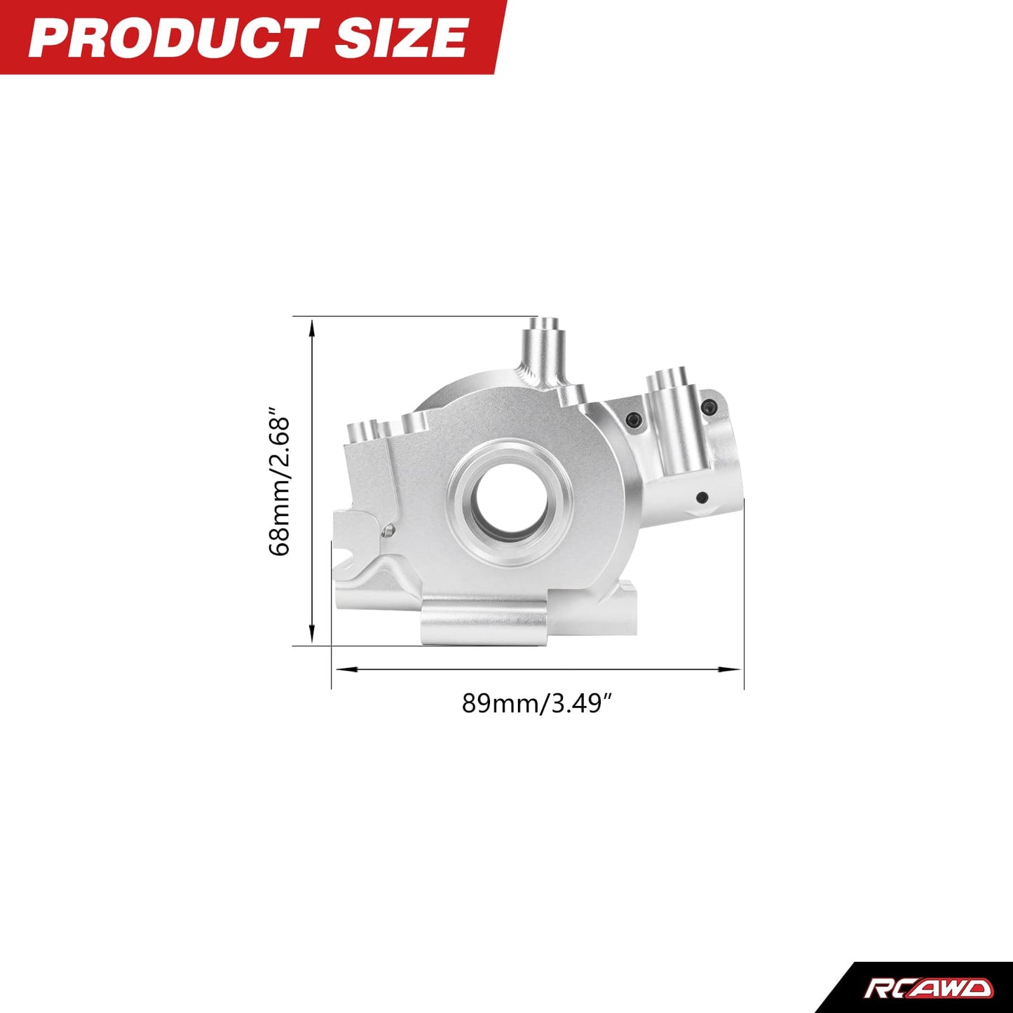 RCAWD Losi 1/6 Super Baja Rey Front Gearbox Bulkhead RCAWD LOSI Super Baja Rey Front Gearbox Bulkhead