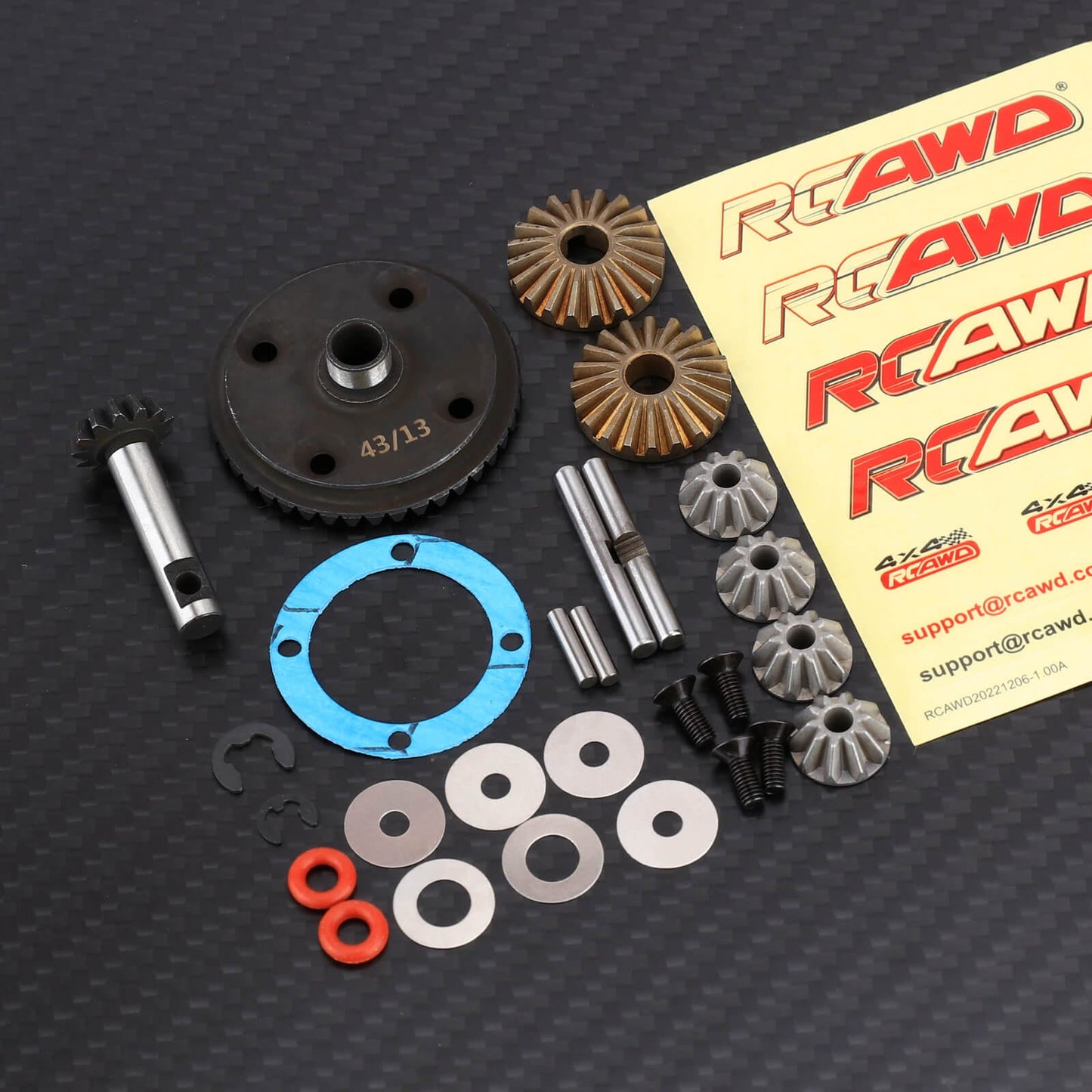 RCAWD LOSI 1/8 LMT 43T Diff Gear RCAWD Losi 1/8 LMT Diff Gear Set 43T 13T