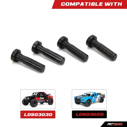 RCAWD LOSI 1/8 LMT Black RCAWD Losi LMT upgrade parts #45 Front Kingpin steering screw pin 4*17.5MM LOS244005