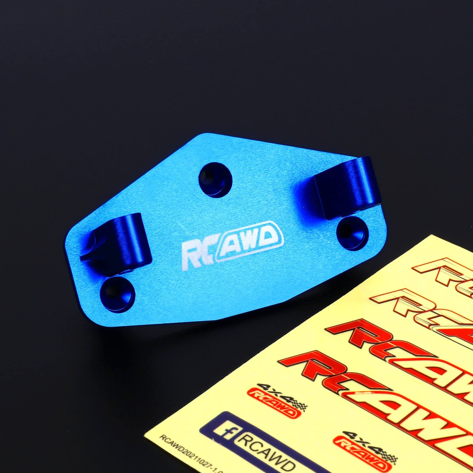 RCAWD LOSI 1/8 LMT Blue RCAWD Losi LMT Upgrades Steering Servo Mount Plate