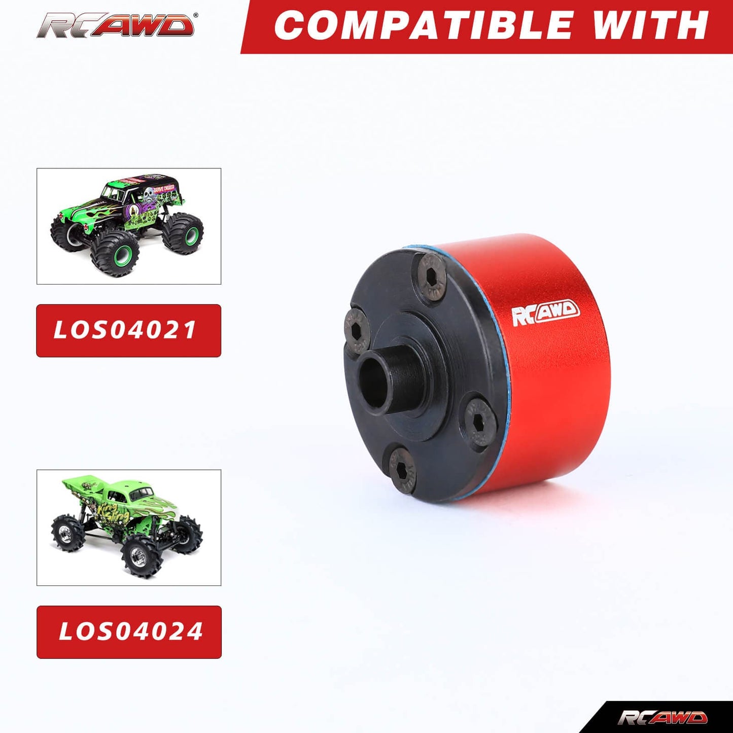 RCAWD LOSI 1/8 LMT Diff Housing Set RCAWD Losi 1/8 LMT Diff Housing Set LOS242035R