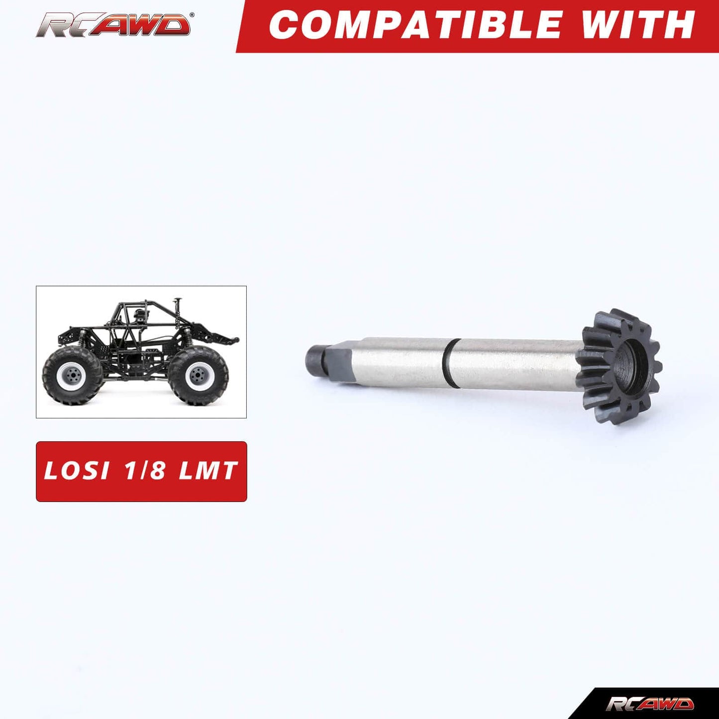 RCAWD LOSI 1/8 LMT Diff Pinion 13T RCAWD Losi 1/8 LMT Diff Pinion 13T LOS242043BL