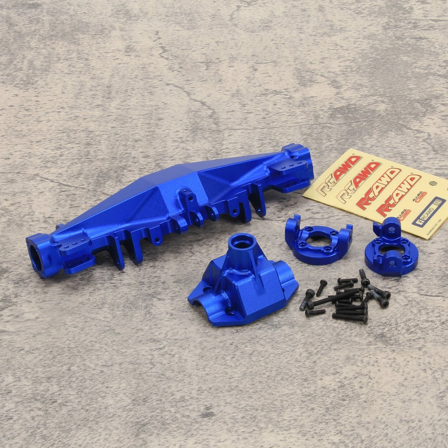 RCAWD LOSI 1/8 LMT Navy Blue / Front with Spindle Carrier RCAWD Losi 1/8 LMT Axle Housing with Spindle Carrier Rear Axle Mount