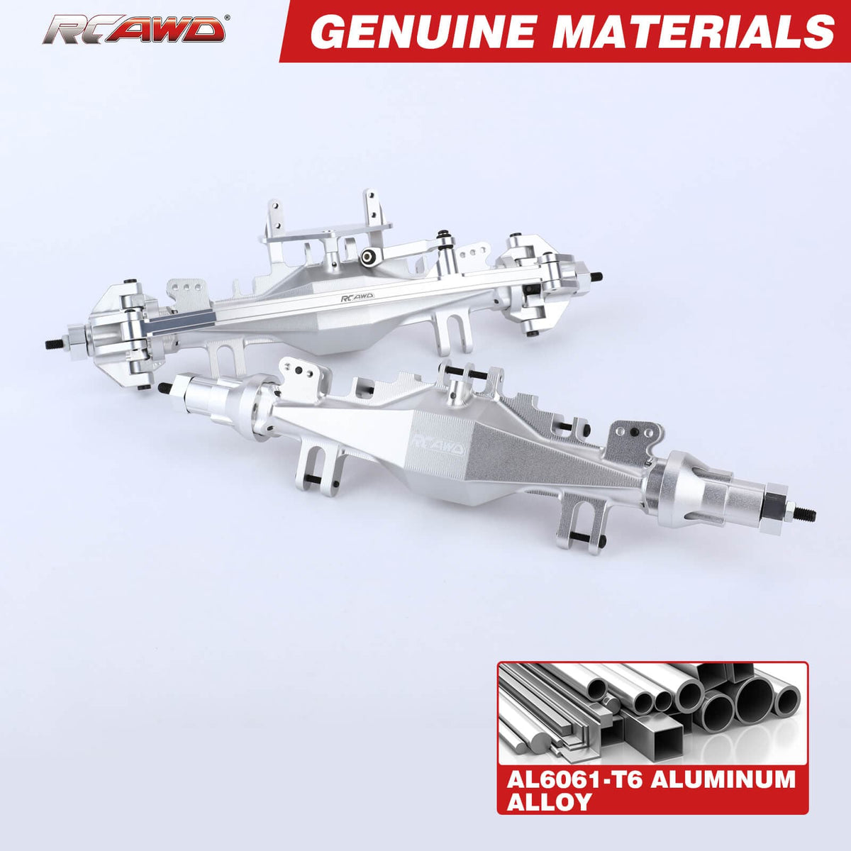 RCAWD LOSI 1/8 LMT RCAWD Losi LMT Front Rear Axle Assembly Set