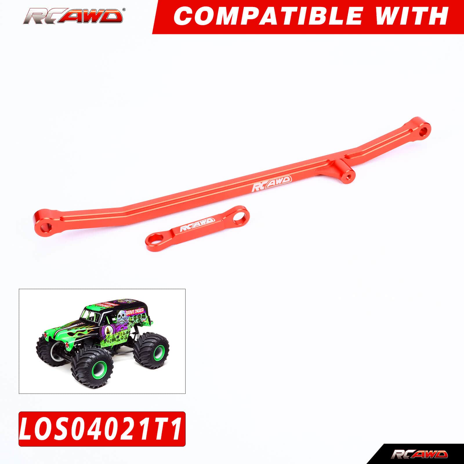 RCAWD LOSI 1/8 LMT RCAWD Losi LMT Upgrades Aluminum Steering Linkage Set