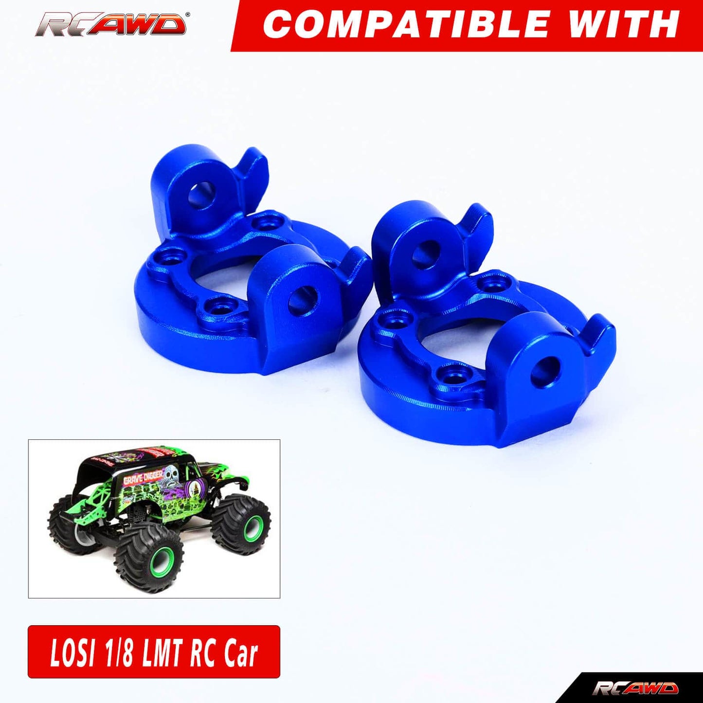 RCAWD LOSI 1/8 LMT RCAWD Losi Upgrades Spindle Carrier Set for1/8 LMT LOS244003