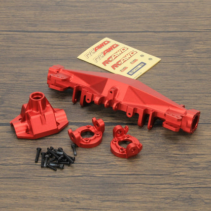 RCAWD LOSI 1/8 LMT Red / Front with Spindle Carrier RCAWD Losi 1/8 LMT Axle Housing with Spindle Carrier Rear Axle Mount