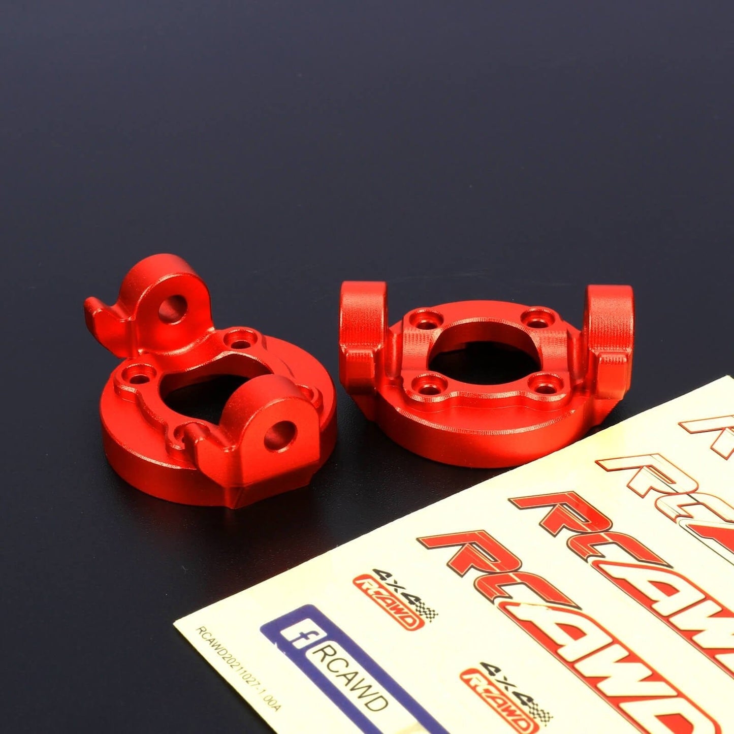 RCAWD LOSI 1/8 LMT Red / Only  Rear Axle Mount RCAWD Losi 1/8 LMT Axle Housing with Spindle Carrier Rear Axle Mount