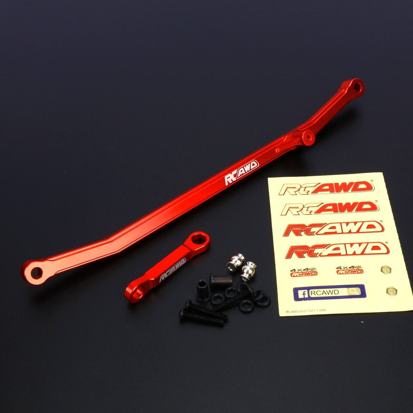 RCAWD LOSI 1/8 LMT Red RCAWD Losi LMT Upgrades Aluminum Steering Linkage Set
