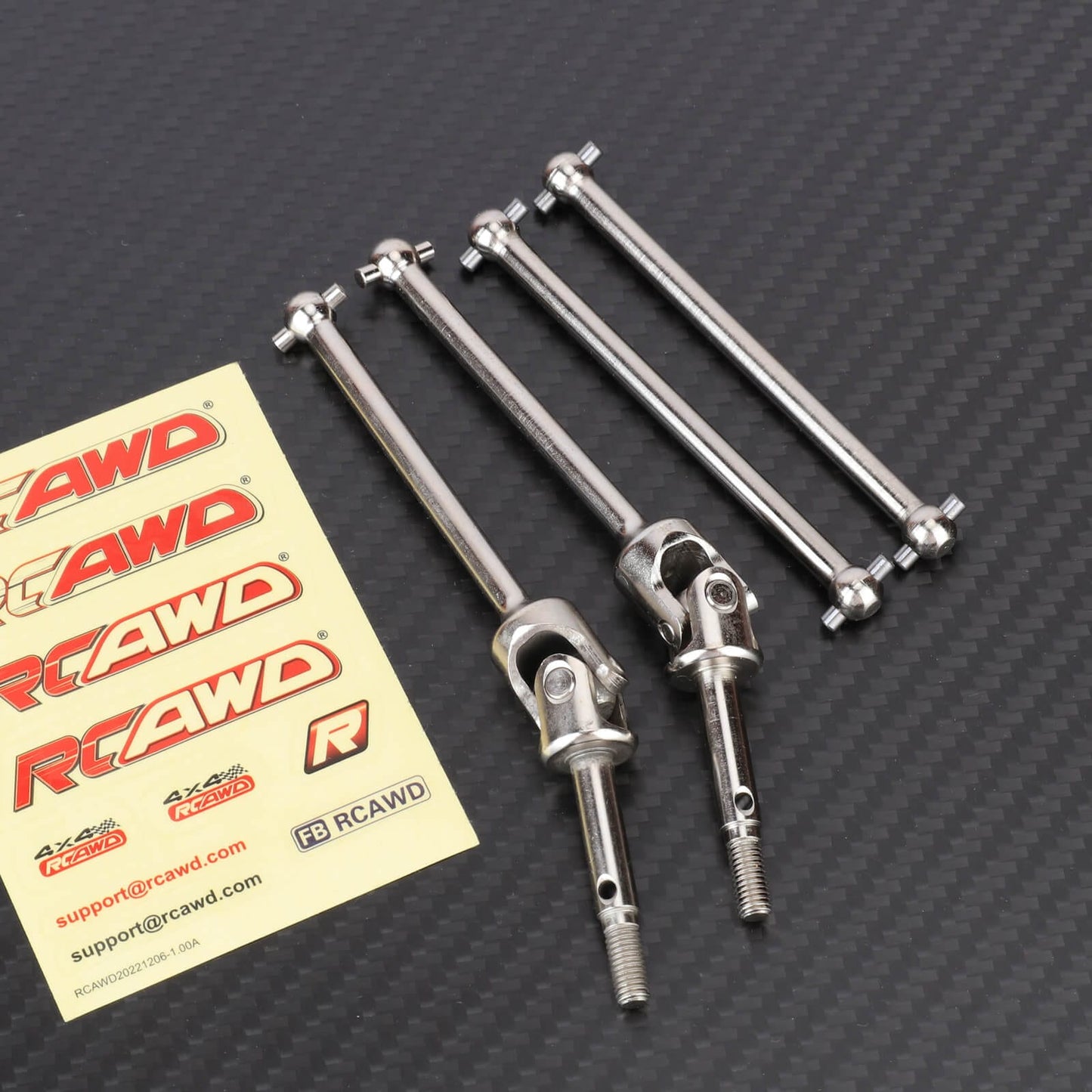 RCAWD LOSI 1/8 LMT Silver RCAWD 120MM 80MM Front Universal Drive Shafts Rear Dogbones Set For Losi 1/8 LMT 4WD