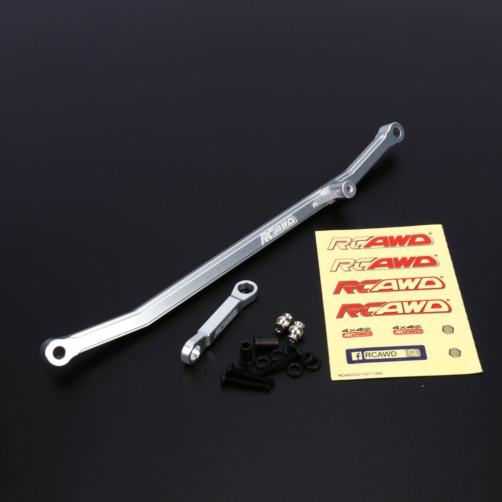 RCAWD LOSI 1/8 LMT Silver RCAWD Losi LMT Upgrades Aluminum Steering Linkage Set