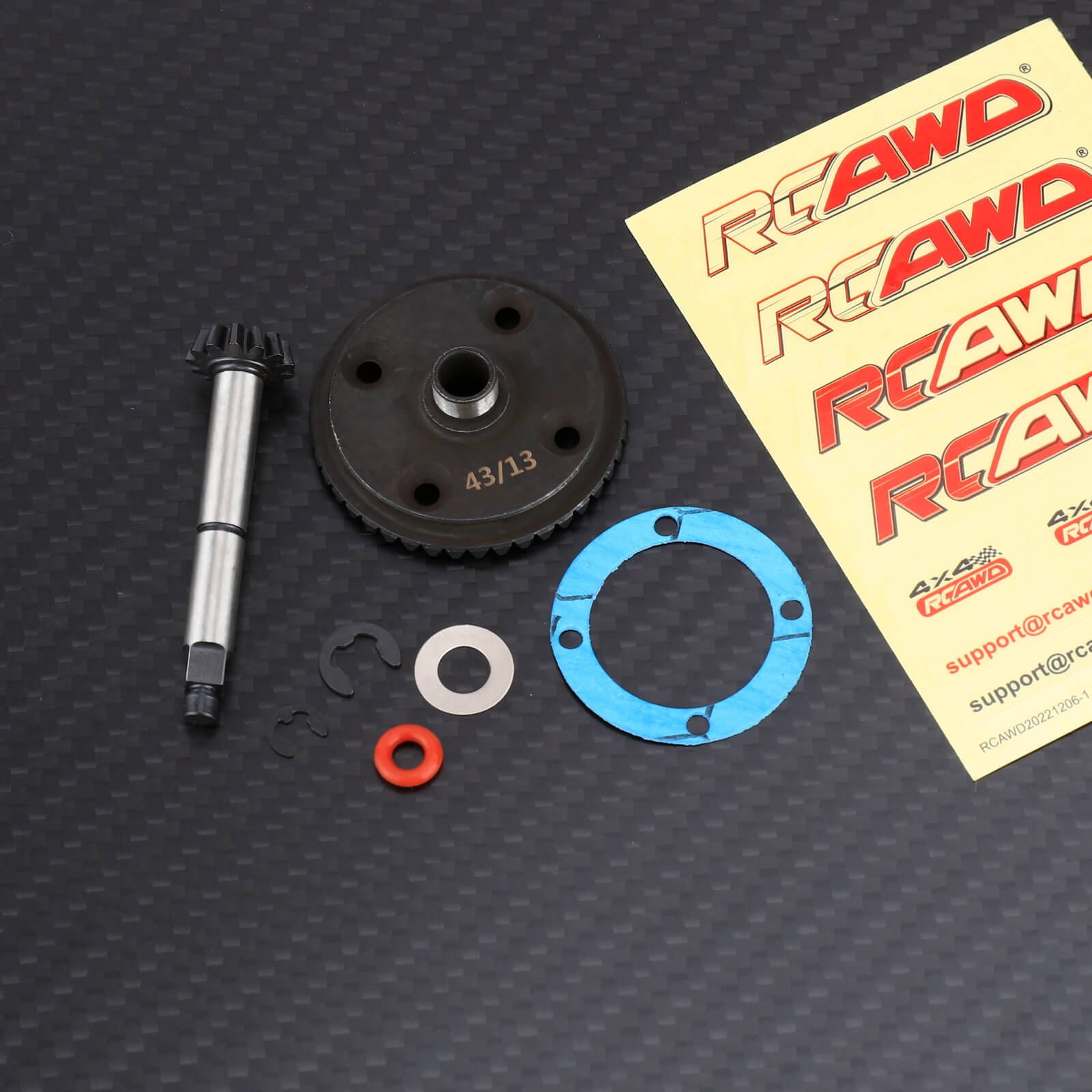 RCAWD LOSI 1/8 LMT Spur Pinion Gears Kit RCAWD Losi 1/8 LMT 43T 13T Center Diff Drive Spur Pinion Gear Kit