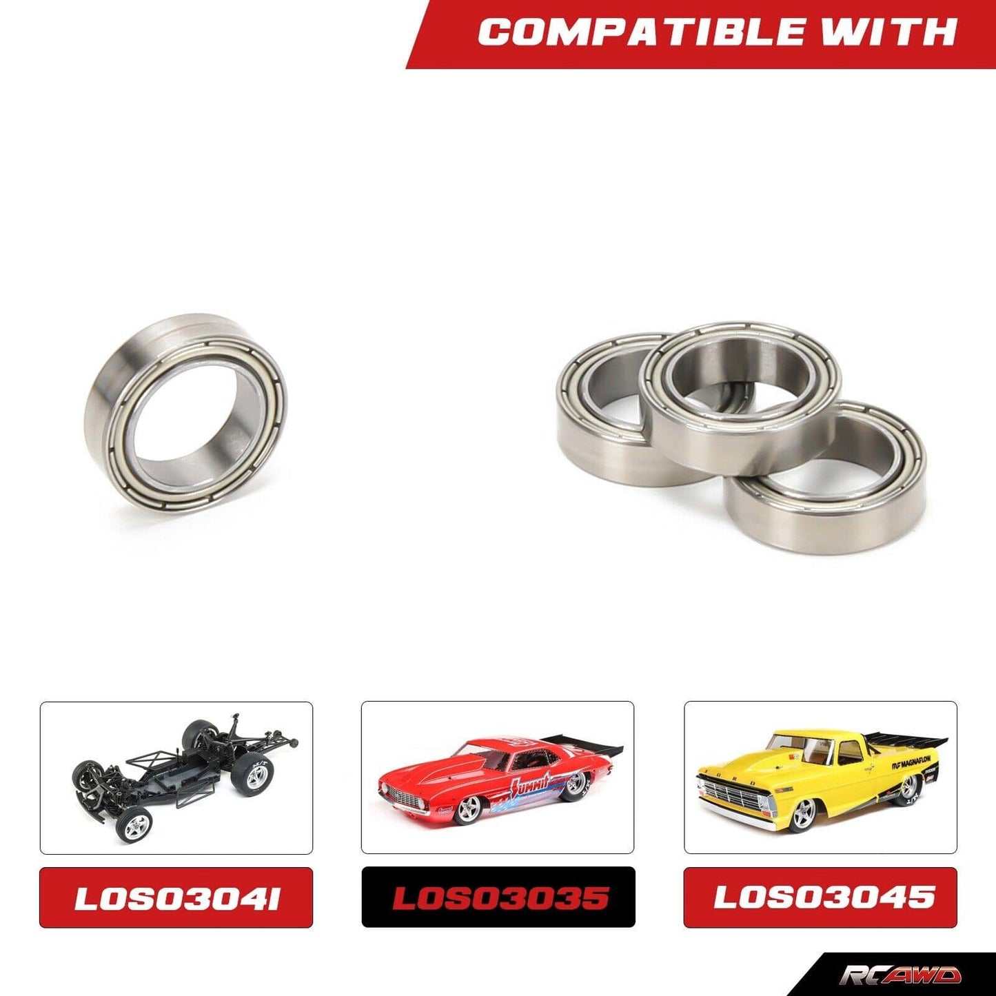 RCAWD Losi 22S Bearing RCAWD losi 22s upgrades Shielded Ball Bearing 10x15x4mm LOSA6957