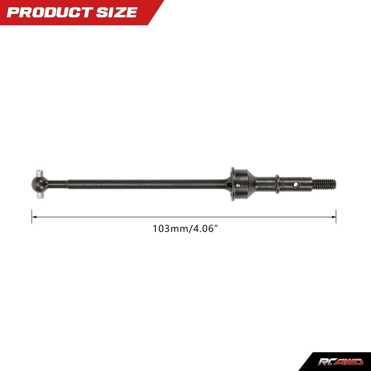 RCAWD Losi 22S Black RCAWD losi 22s CVD Driveshaft Set #45 Steel  LOS232071