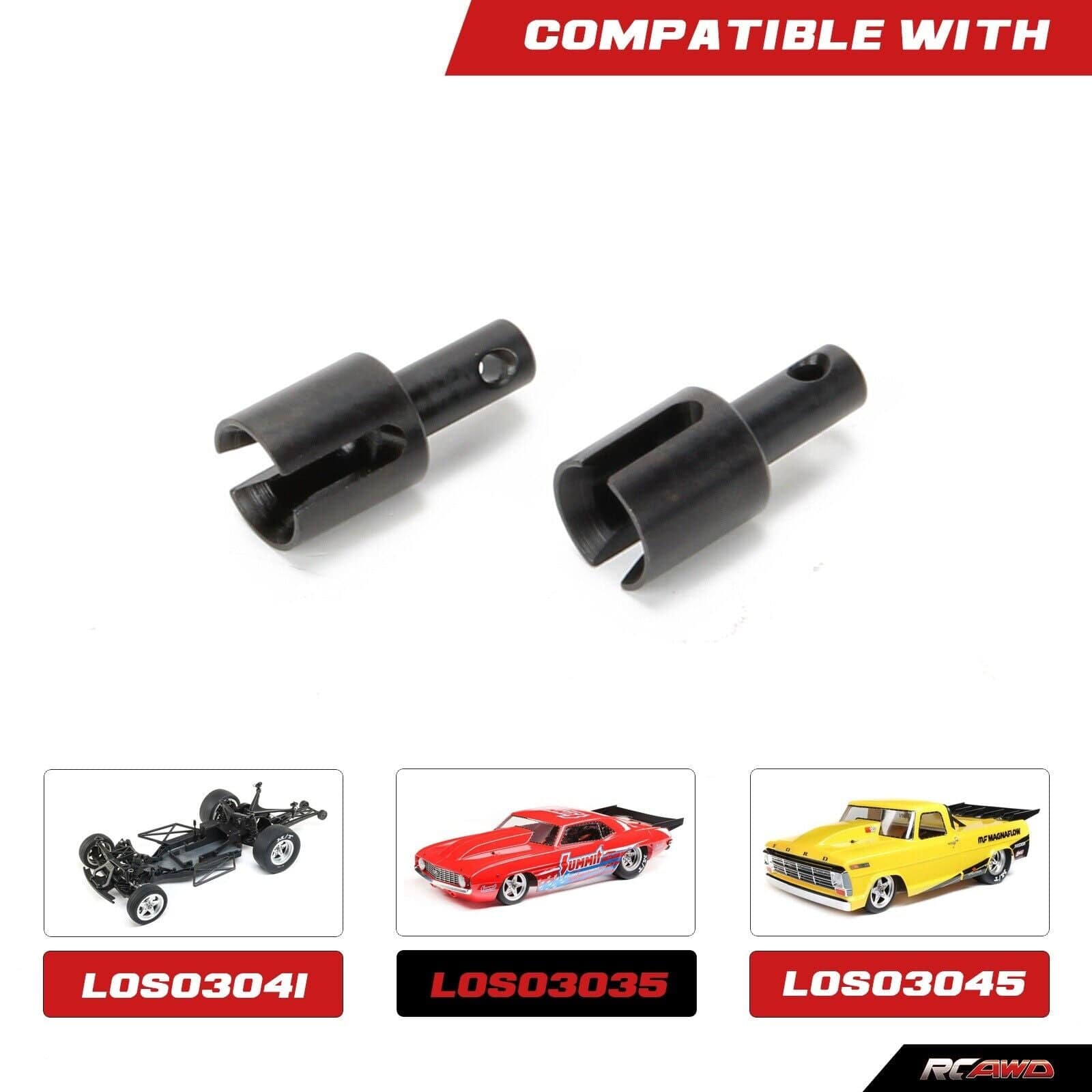 RCAWD Losi 22S Black RCAWD losi 22s upgrades #45 Steel Gear Diff Rebuild Set LOS232046