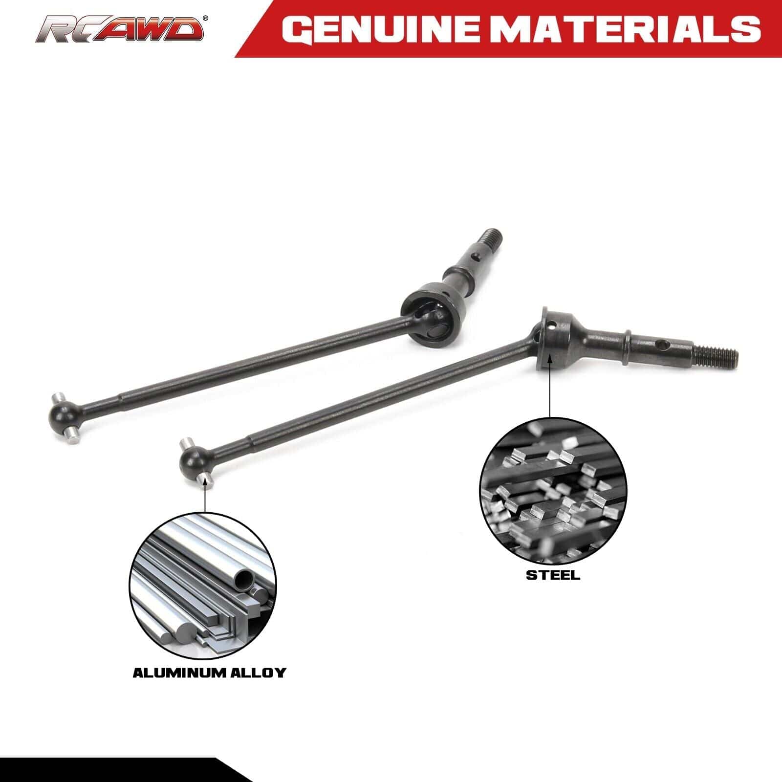 RCAWD losi 22s CVD Driveshaft Set #45 Steel LOS232071 - RCAWD