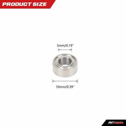 RCAWD Losi 22S Siliver RCAWD losi 22s upgrades Ball Bearing 5x10x4mm LOSA6937