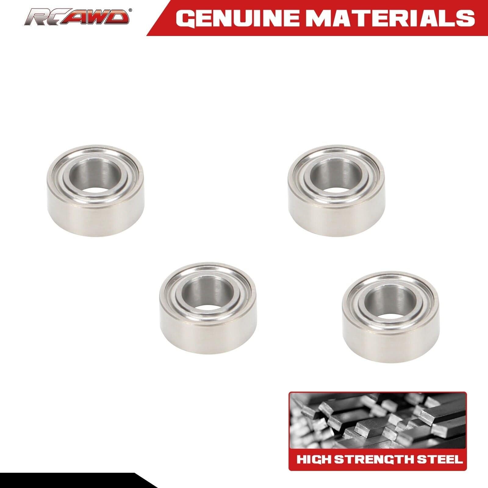 RCAWD Losi 22S Siliver RCAWD losi 22s upgrades Ball Bearing 5x10x4mm LOSA6937