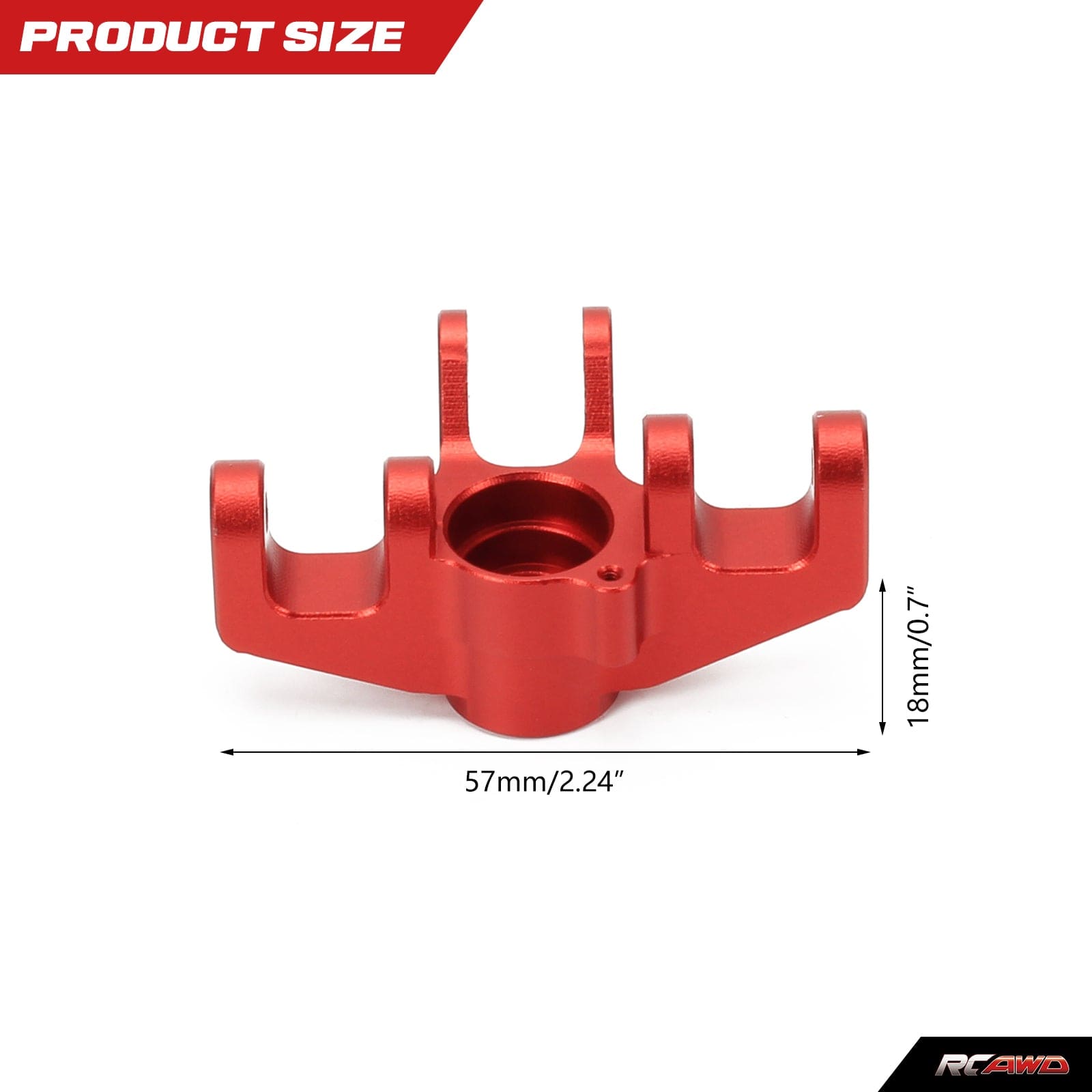 RCAWD LOSI Baja Rey 2.0 RCAWD Losi Baja Rey 2.0 Aluminum Front Hub Spindle Set