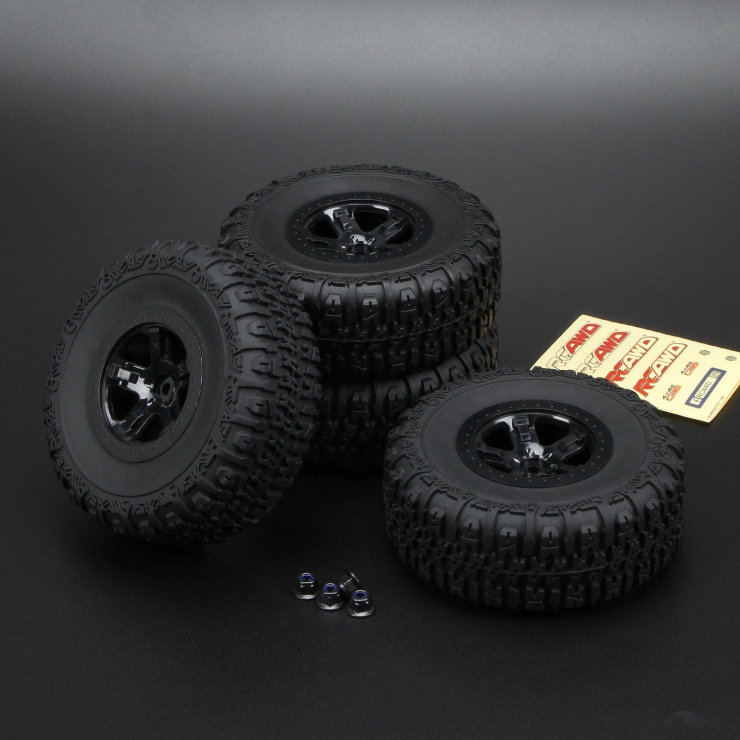 RCAWD LOSI Baja Rey 4WD # Pattern Tires RCAWD Losi Baja Rey 4WD Upgrades Alpine Front/Rear 2.2/3.0 Pre-Mounted 5 Spokes Tires