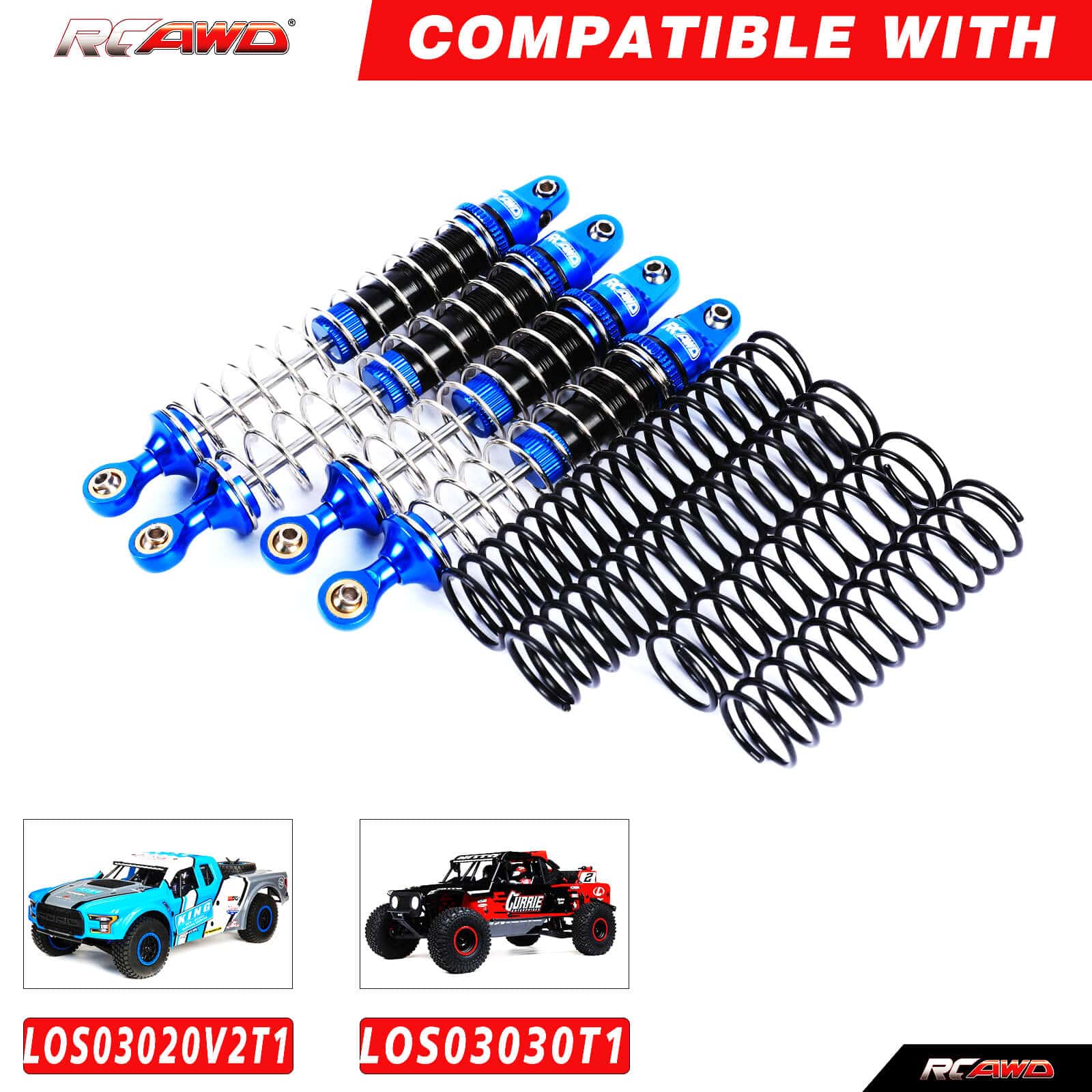 RCAWD LOSI Baja Rey 4WD RCAWD  LOSI Baja Rey 4WD Upgrades front and rear shock for LOS03009