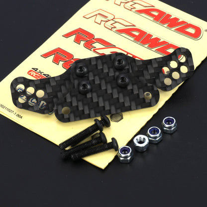 RCAWD losi baja rey Black RCAWD Losi Baja Rey Hammer Rey upgrades Carbon fiber front shock tower extended shock stroke