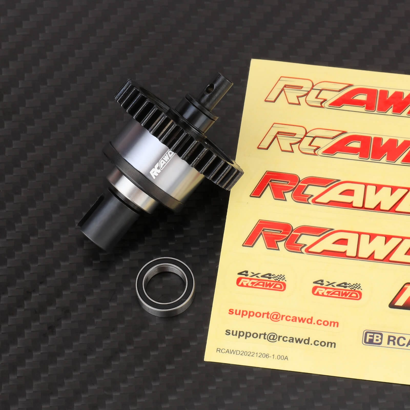 RCAWD losi baja rey Center Differential Assemblies RCAWD 40T 14T Front Center Differential Assemblies Set For Losi 1/10 Series