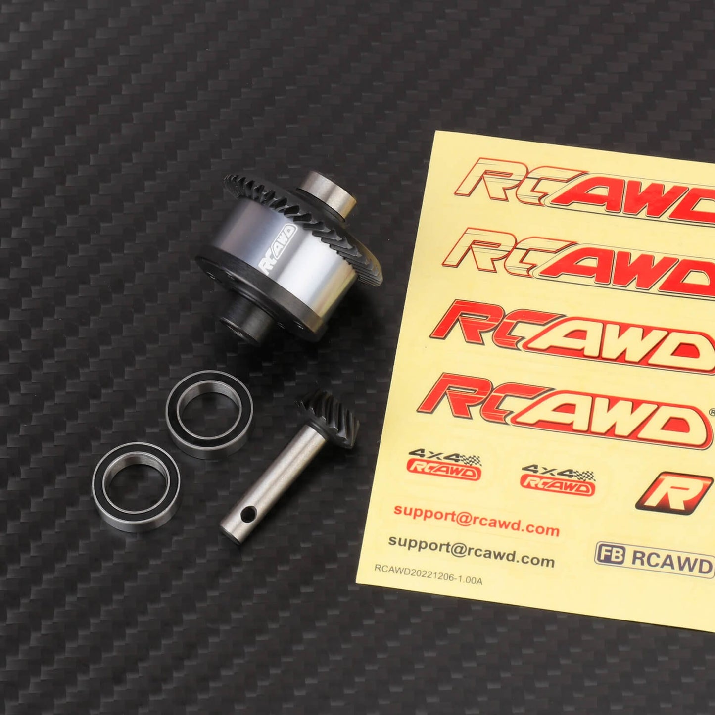 RCAWD losi baja rey Diff Set RCAWD 40T 14T Rear Differential Assemblies Set For Losi 1/10 Baja Rock Hammer Rey