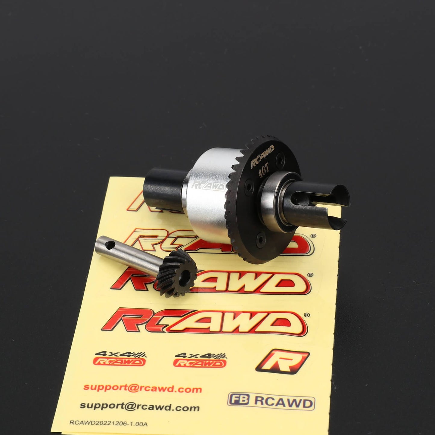 RCAWD losi baja rey Front / Silver RCAWD Losi Baja Rey 4WD 40T Diff Complete Set with 14T Input Gear