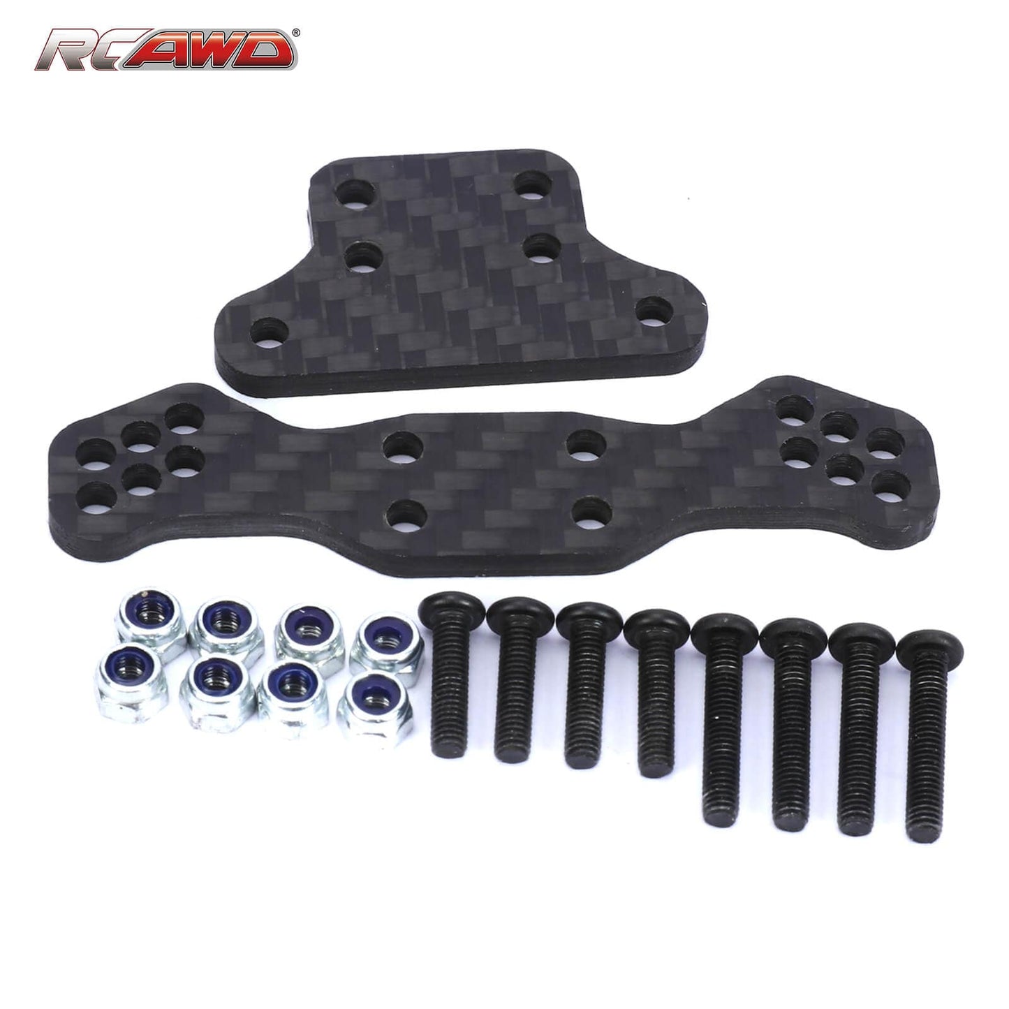 RCAWD Losi Baja Rey Hammer Rey upgrades Carbon fiber front shock tower extended shock stroke - RCAWD