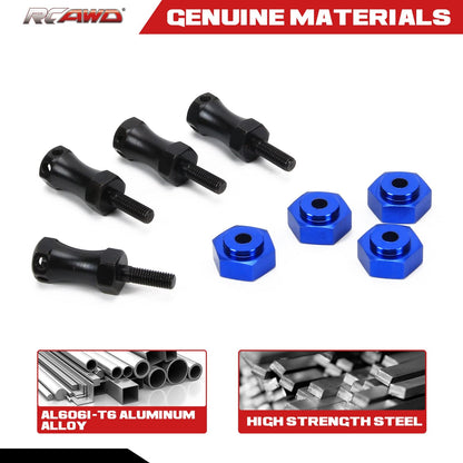 RCAWD Losi Baja Rey Hammer Rey Upgrades Lengthen 15mm to 17mm Hex - RCAWD