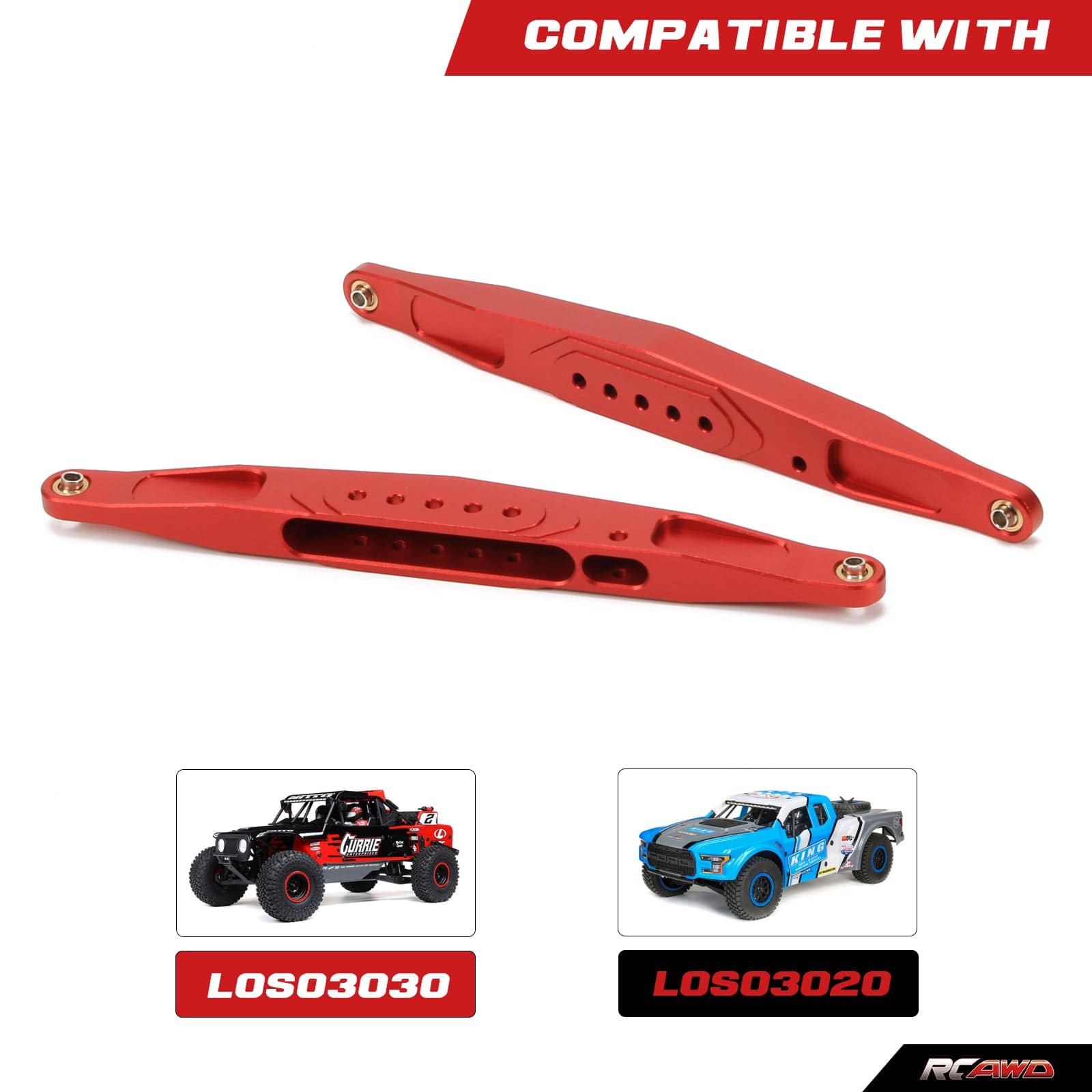 RCAWD losi baja rey RCAWD 1/10 Losi Baja Rey Hammer Rey upgrades Trailing Arm Link Set LOS234003