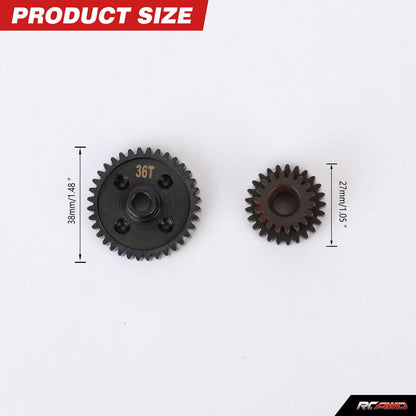 RCAWD losi baja rey RCAWD 36T Steel Center Differential Reduction Spur Gear Set For Losi 1/10 Baja Rock Hammer Rey