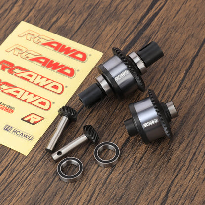 RCAWD losi baja rey RCAWD 40T 14T Rear Differential Assemblies Set For Losi 1/10 Baja Rock Hammer Rey