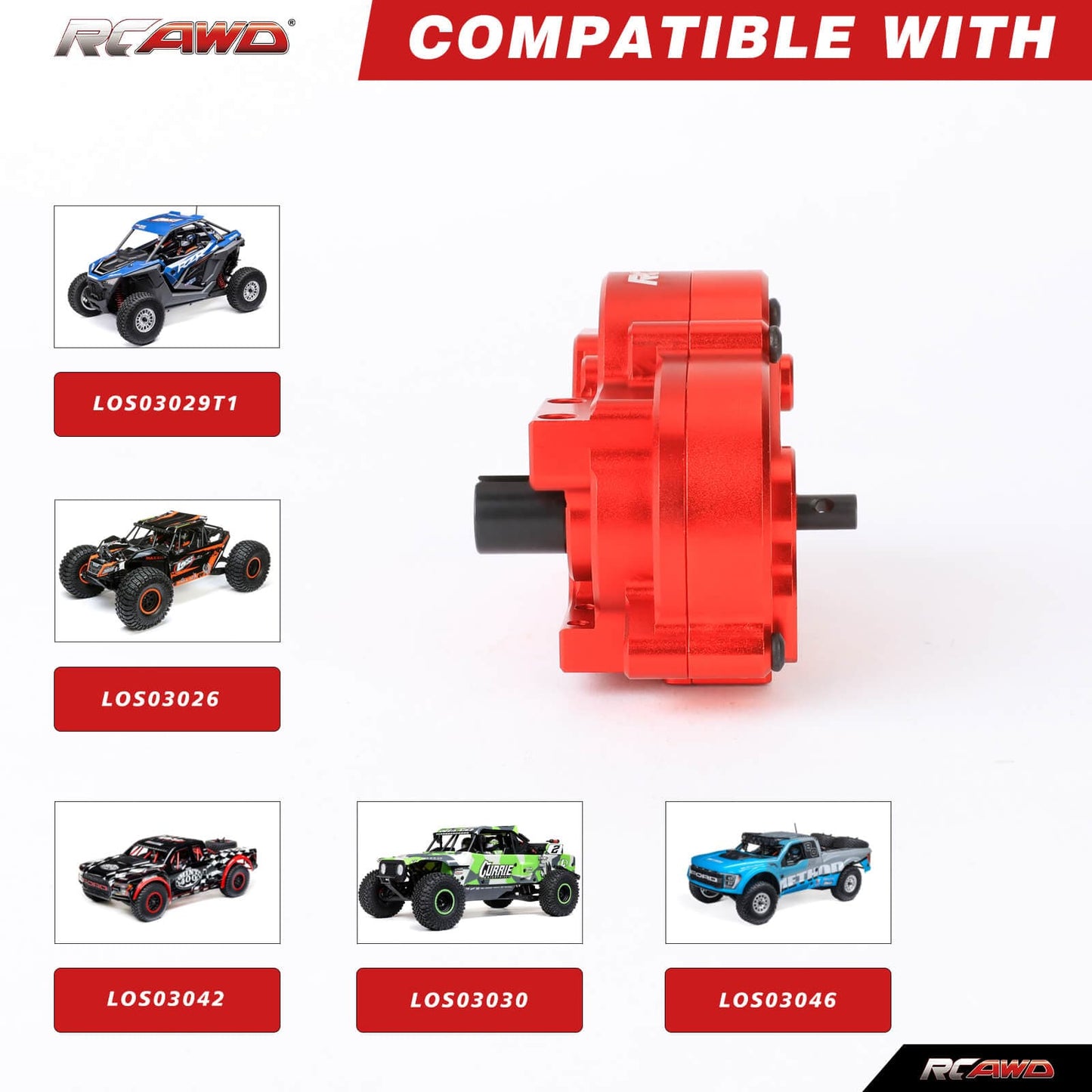 RCAWD losi baja rey RCAWD LOSI 1/10 Baja Rey Center Diff Complete Set