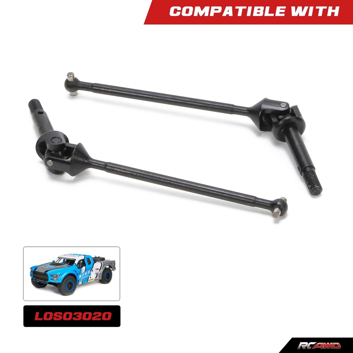 RCAWD losi baja rey RCAWD Losi Baja Rey #45 steel 130mm  Front Axle