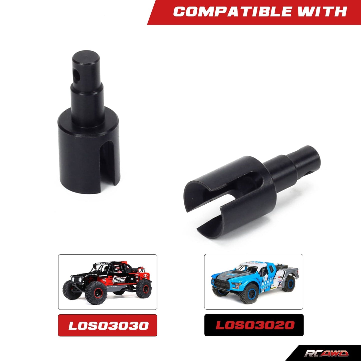 RCAWD losi baja rey RCAWD Losi Baja Rey Upgrades #45 steel Front Outdrive Set 12.9*25.2MM LOS232013