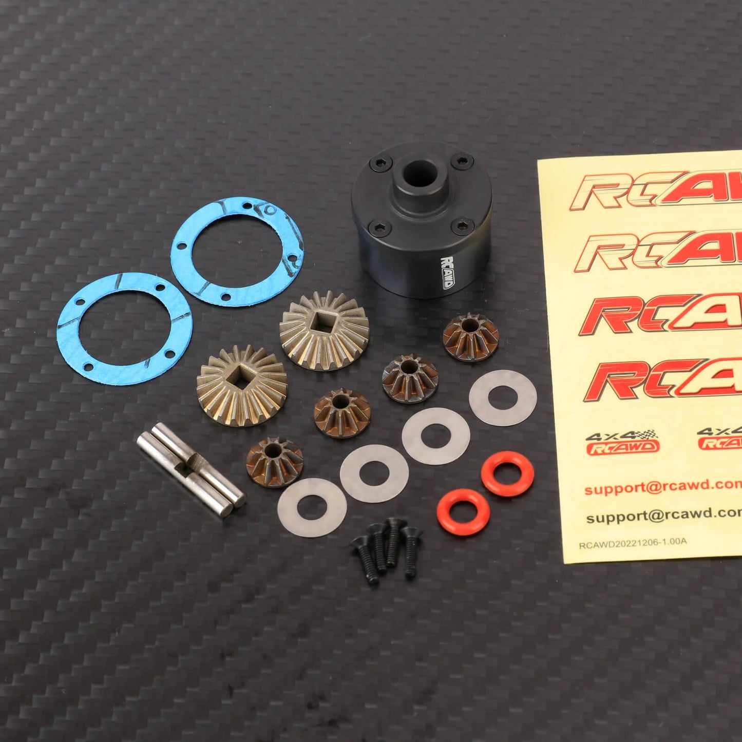 RCAWD losi baja rey Rear Differential Set RCAWD Rear Differential Set with Straight Bevel Gear