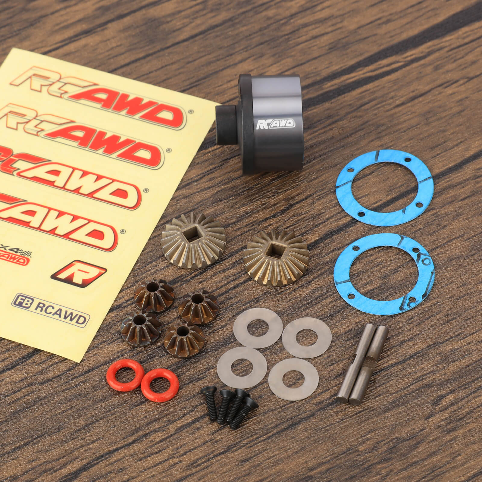 RCAWD losi baja rey Rear Differential Set RCAWD Rear Differential Set with Straight Bevel Gear