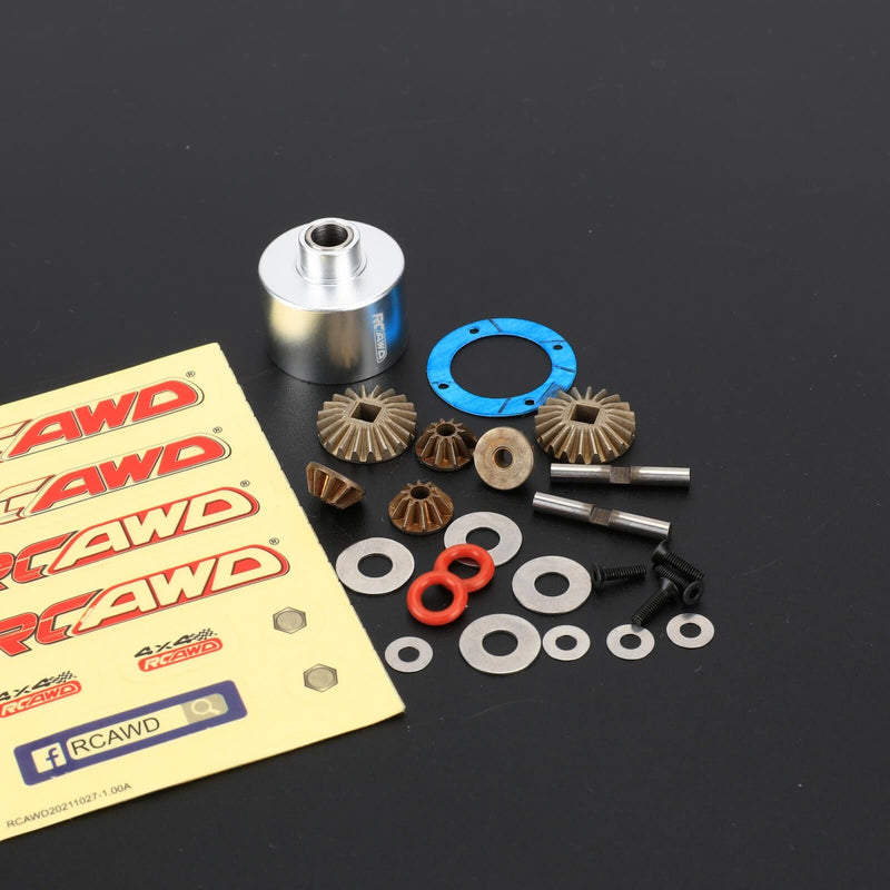 RCAWD losi baja rey Rear / Silver RCAWD Losi Baja Rey 4WD Upgrades Front Center Rear HD Diff Housing and Internals Set