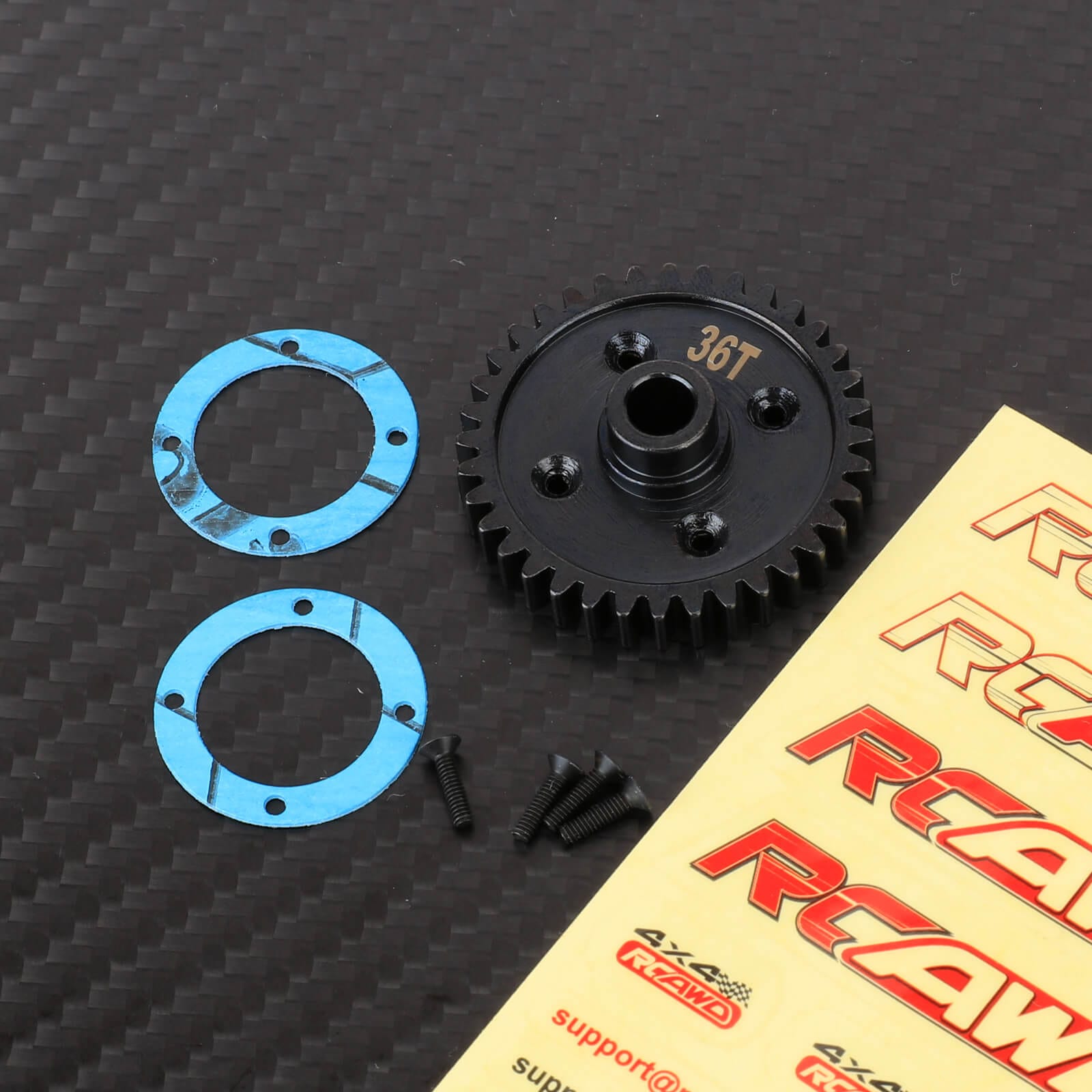 RCAWD losi baja rey Spur Gear RCAWD 36T Steel Center Differential Reduction Spur Gear Set For Losi 1/10 Baja Rock Hammer Rey