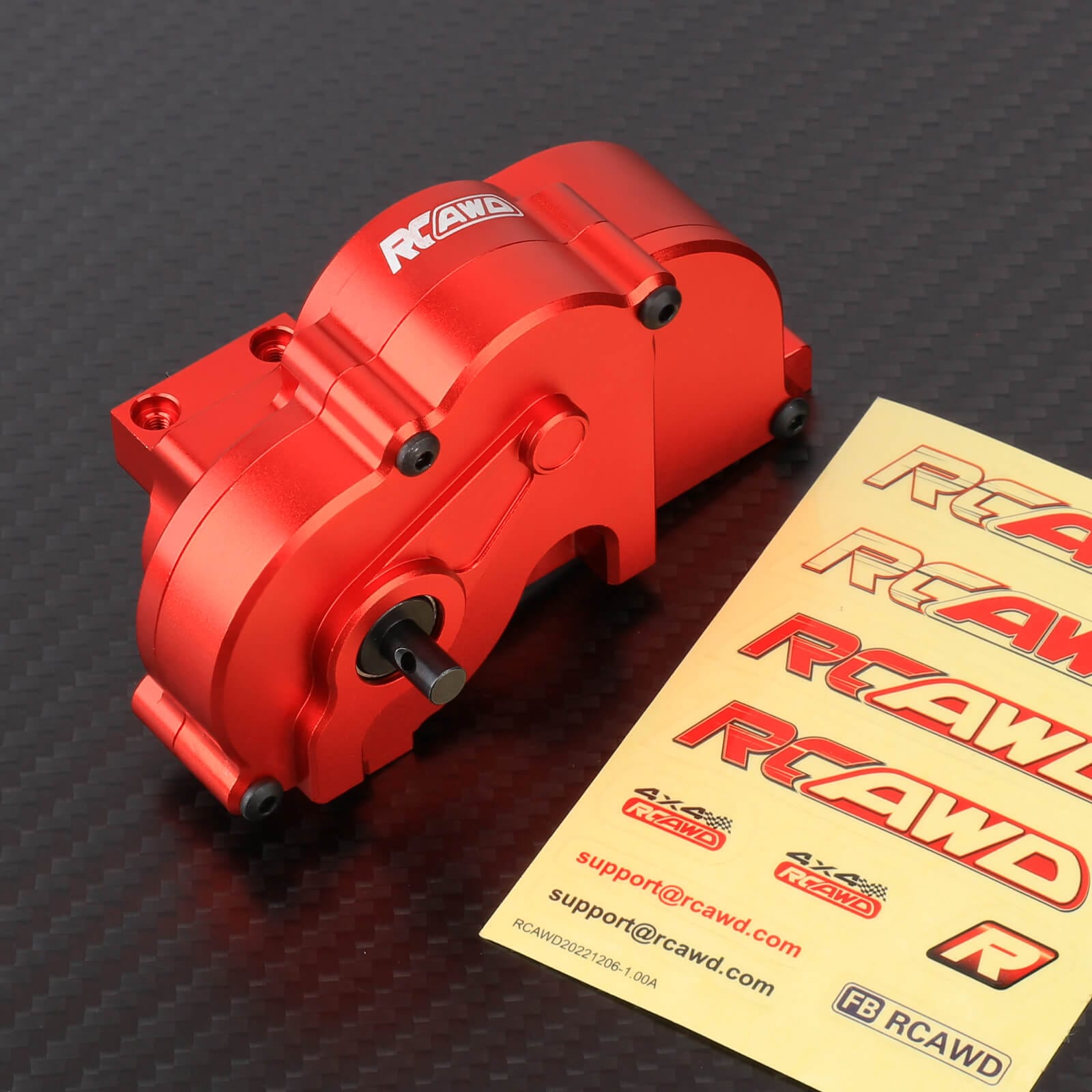 RCAWD losi baja rey Without Motor Gear / Red RCAWD LOSI 1/10 Baja Rey Center Differential Assembly with 14T 15T Motor Pinion Gear