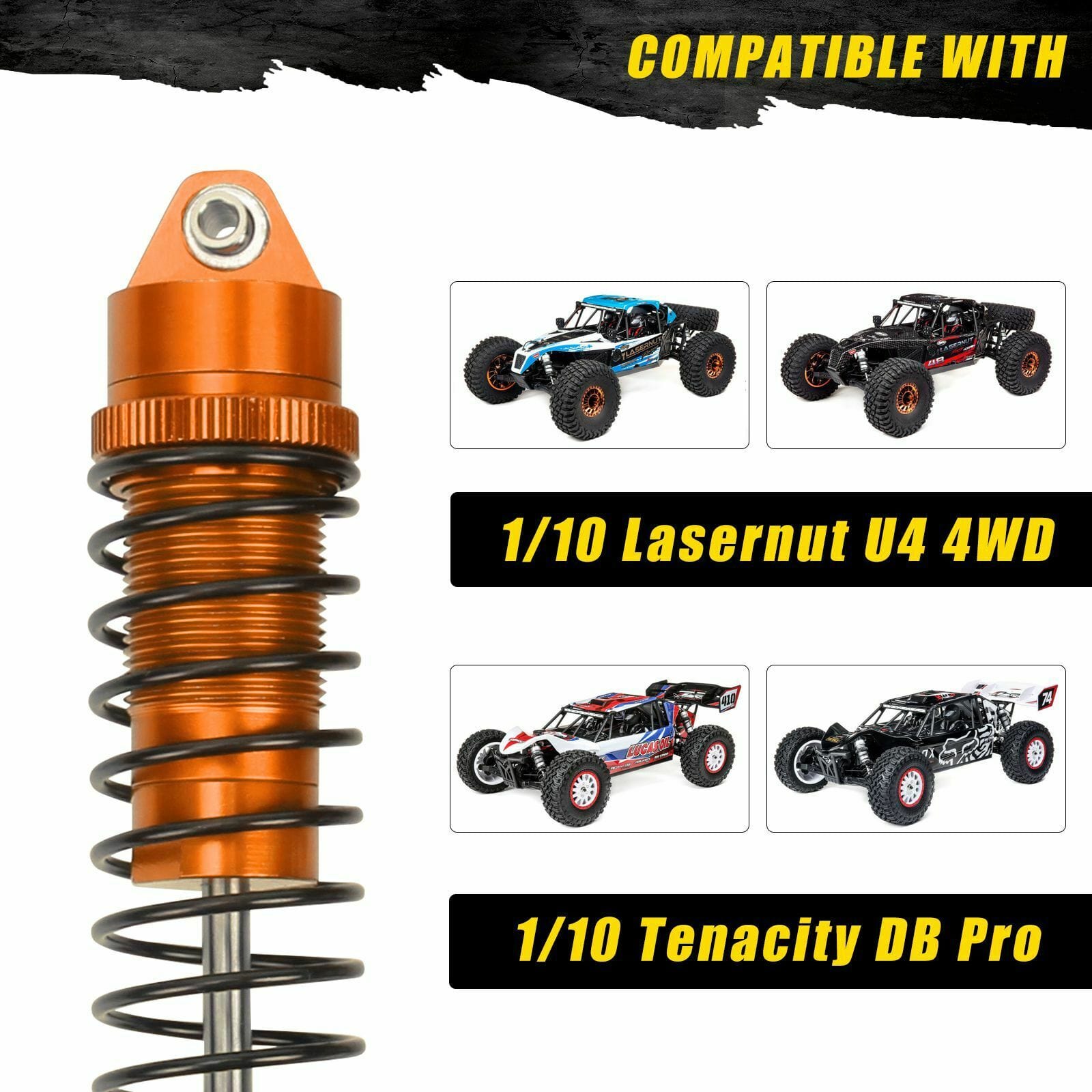 RCAWD Losi Lasernut Shocks Absorber Damper LOS233011 - RCAWD