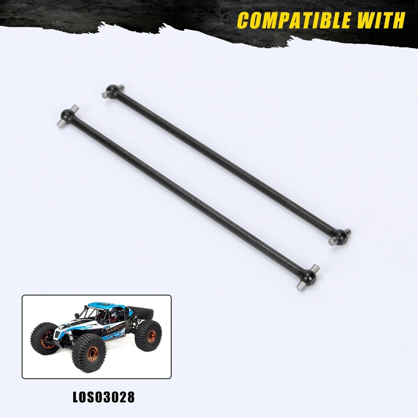 RCAWD LOSI Lasernut U4 Black RCAWD Losi Lasernut upgrade parts Center Driveshaft LOS232054